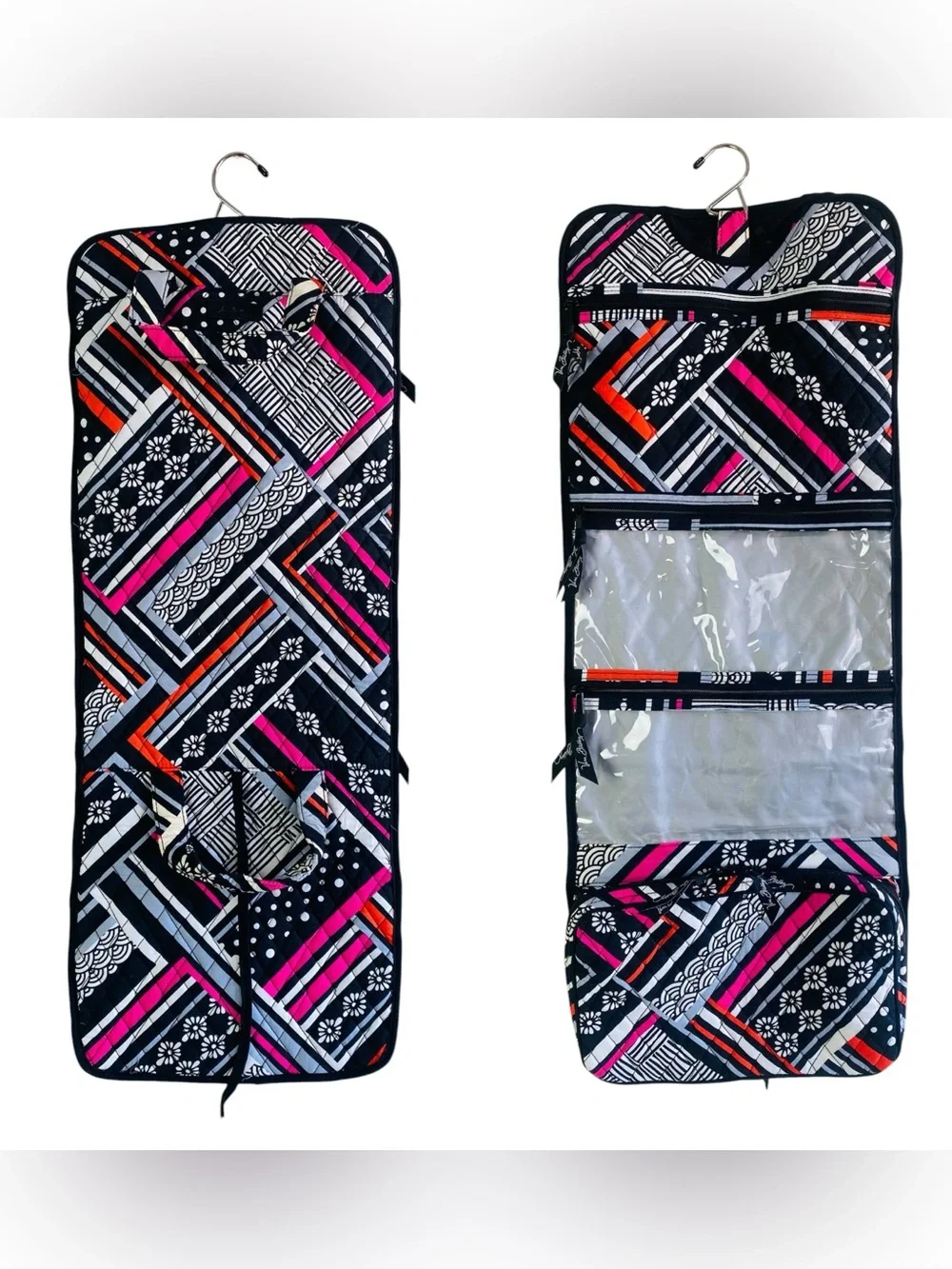 Vera Bradley Northern Stripes Cosmetic Make Up Travel Bag